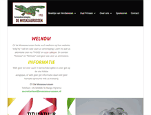 Tablet Screenshot of mosasaurussen.nl